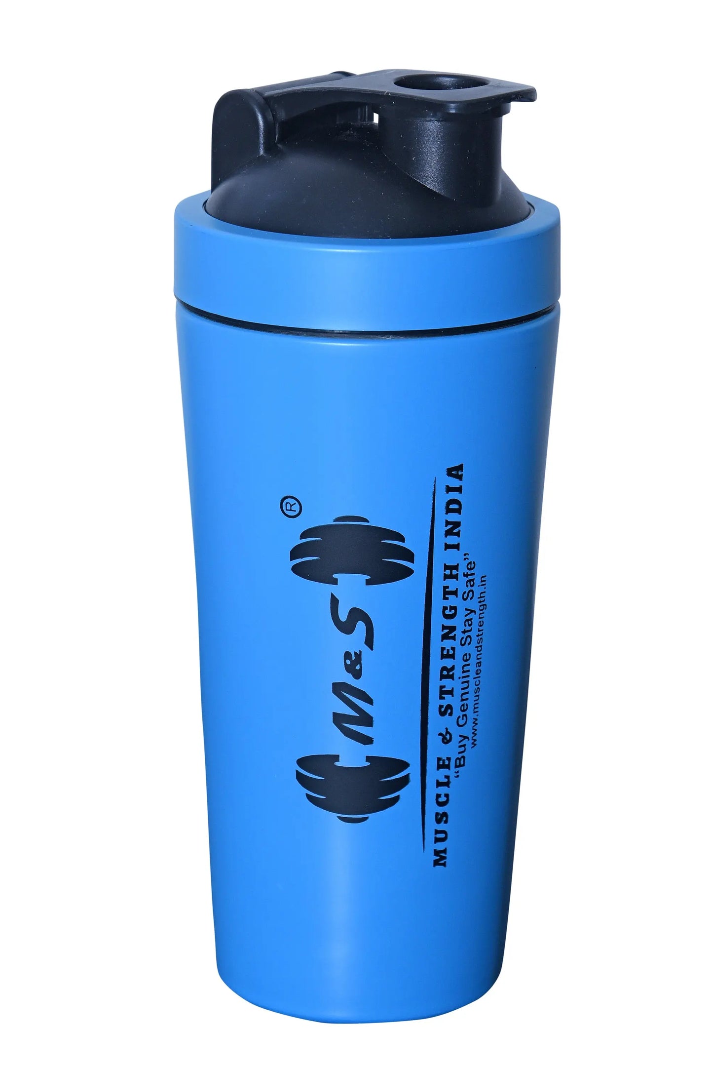 Muscle & Strength India Stainless Steel Shaker Bottle 739 ml - India's Leading Genuine Supplement Retailer