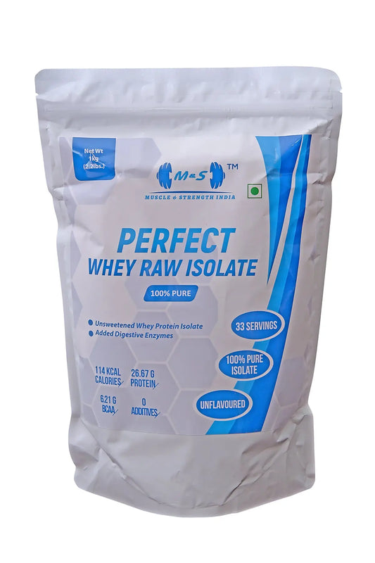 MUSCLE & STRENGTH INDIA PERFECT RAW ISOLATE 1 KG - Muscle & Strength India - India's Leading Genuine Supplement Retailer 