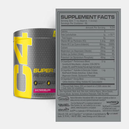 Cellucor C4 SuperSport™ Pre Workout Powder Watermelon - India's Leading Genuine Supplement Retailer