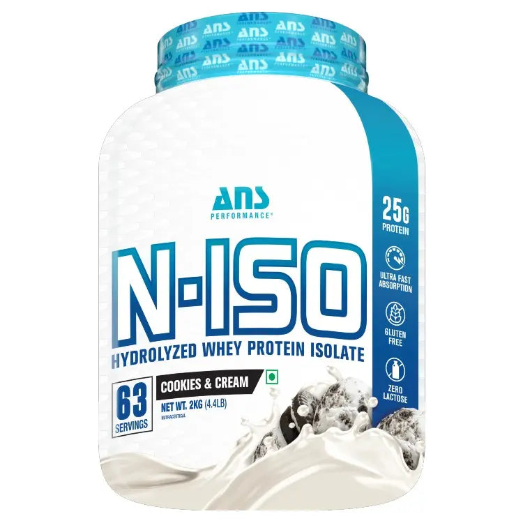 ANS Performance N ISO Hydrolysed Whey Protein Isolate - India's Leading Genuine Supplement Retailer