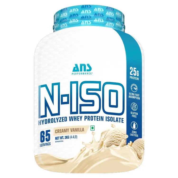 ANS Performance N ISO Hydrolysed Whey Protein Isolate - India's Leading Genuine Supplement Retailer