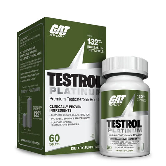 GAT SPORTS TESTROL PLATINUM Premium Testosterone Booster - India's Leading Genuine Supplement Retailer